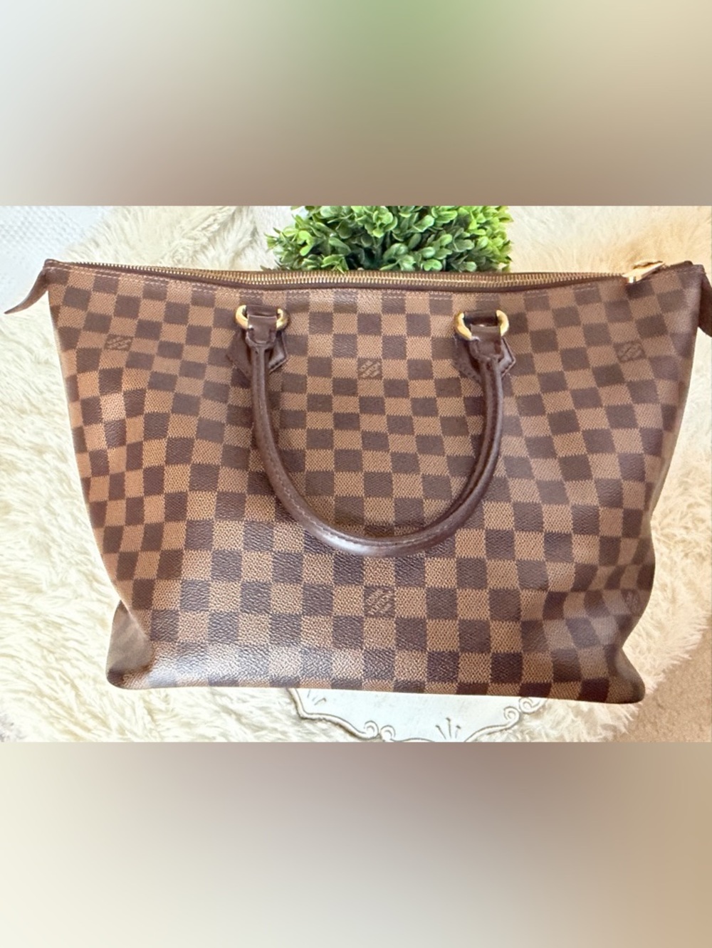 Louis Vuitton saleya tote bag damier ebene - Picture 14 of 16